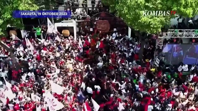 Momen Arak-arakan Anies-Muhaimin, Ganjar-Mahfud, Prabowo-Gibran Tiba di KPU