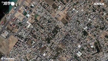 下载视频: Gaza, le immagini satellitari della distruzione dopo i bombardamenti israeliani