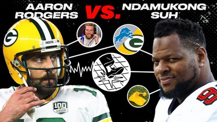 Aaron Rodgers' beef with Ndamukong Suh had cold feet, hard hits, and took a decade to play out