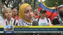 Manifestaciones en Venezuela inundan las calles en repudio a la violencia en Palestina