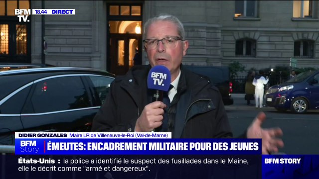 Plan anti-émeutes: Je ne suis pas sûr que demain, si on assiste à une poussée de fièvre, ça résolve grand chose , estime Didier Gonzales, maire LR de Villeneuve-le-Roi (Val-de-Marne)