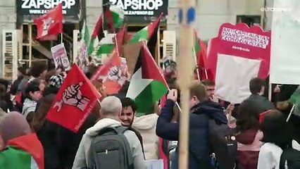 شاهد: مئات الطلاب ينظمون إضرابًا في إسبانيا دعمًا للفلسطينيين
