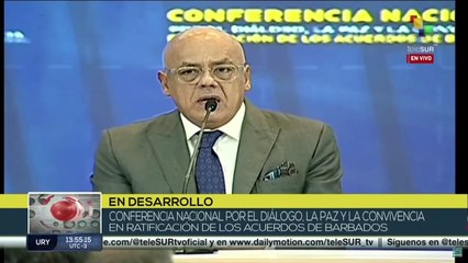 Jorge Rodríguez: Estamos aquí para mandar un mensaje a todo el pueblo de Venezuela