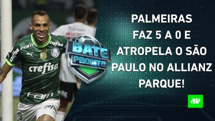 Palmeiras HUMILHA e ENFIA 5 A 0 no São Paulo; Flamengo PERDE A 1ª com Tite! | BATE PRONTO