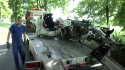 Miroslav Levora Jr. & Pavla Třebínová's Fatal Crash @ Horácká Rally Třebíč 2008 (Aftermath)