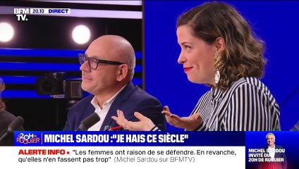 Louison, la chroniqueuse du "20 Heures de Ruquier" annonce s'être mariée face à Michel Sardou. BFMTV
