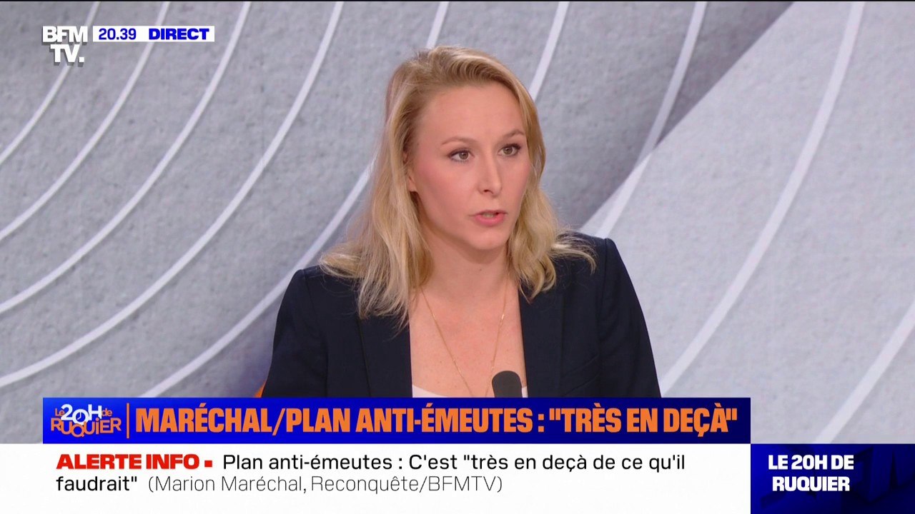 Marion Maréchal (vice-présidente de Reconquête): "Dans les personnes immigrées, il y a des Français assimilés, qui aiment la France et [y] ont leur place et il y a des personnes qui sont des Français de papier"