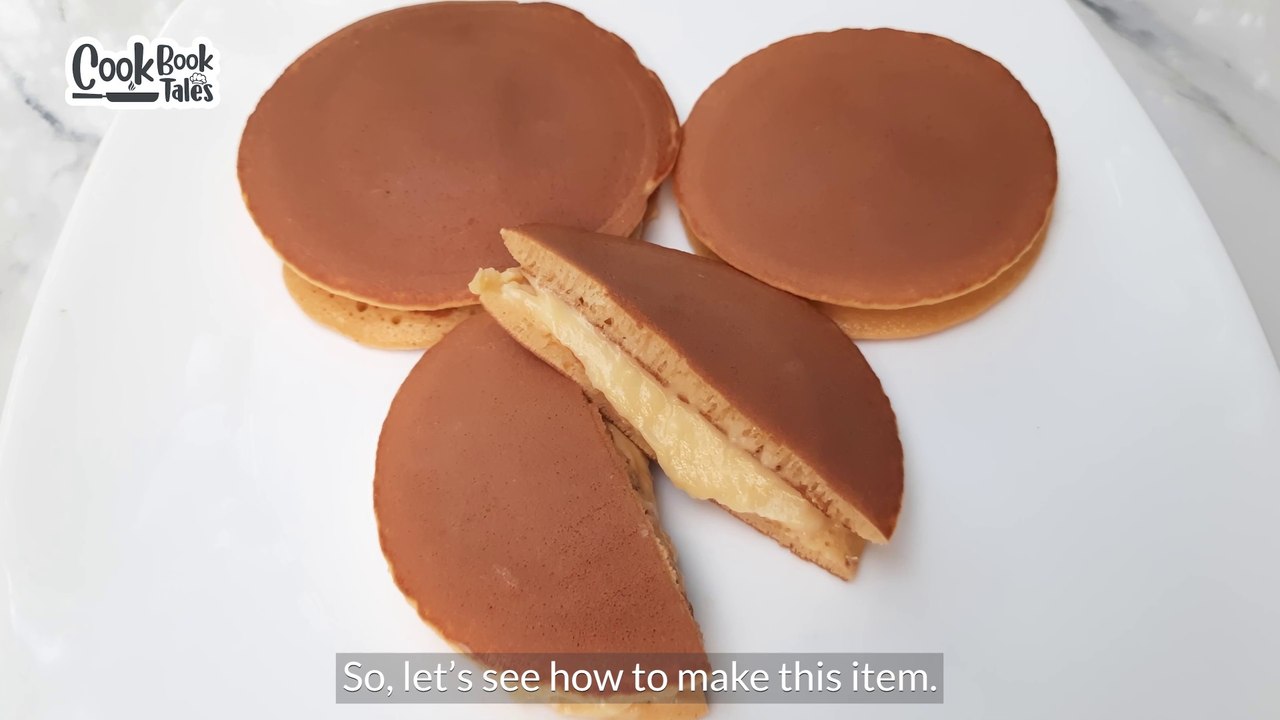 Japanese Dorayaki Pancake | জাপানিজ পেনকেক ডোরা ইয়াকি | Custard Creme Pancake | Japanese Dorayaki Filled With Creme Custard