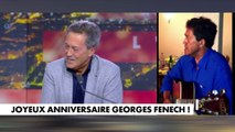Pascal Praud fête l'anniversaire de Georges Fenech sur le plateau de l'Heure des Pros 2