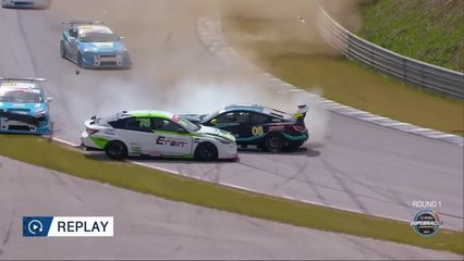 CJ SuperRace GT 2023 Everland Race 1 Start WonHyung lee Big Crash