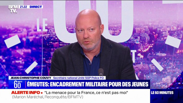 Encadrement des délinquants par des militaires: Il faut demander de l'exigence à cette jeunesse , estime Jean-Christophe Couvy (secrétaire national du syndicat Unité SGP Police FO)