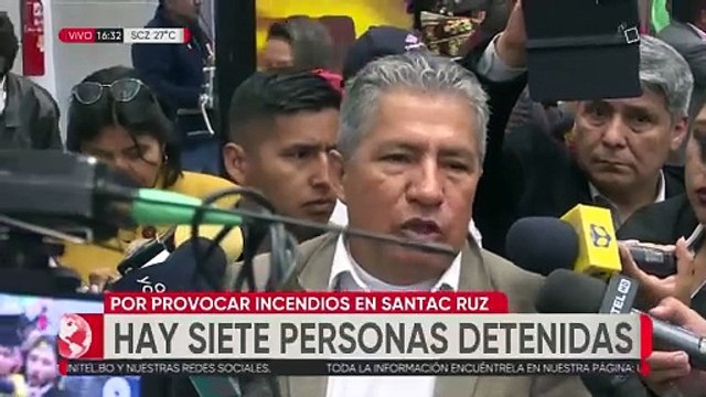 Gobierno dice que hay siete detenidos en Santa Cruz, investigados por provocar incendios