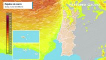 Nos próximos dias o vento de Oeste e Sudoeste vai continuar a soprar forte no nosso país