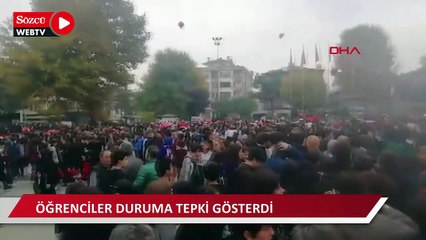8 bin 100 liselinin katıldığı 'Türk Bayrağı' koreografisi yapılamadı, öğrenciler duruma tepki gösterdi