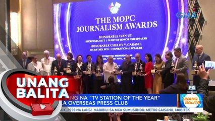 GMA, hinirang na "TV Station of the Year" ng Manila Overseas Press Club | UB