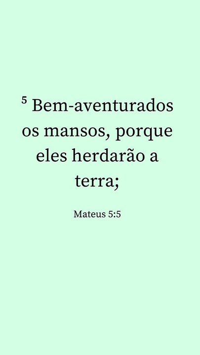 Mateus 5:5