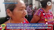 Emprendedoras ofrecen productos naturales, desde el Valle de Uxpanapa a Coatzacoalcos