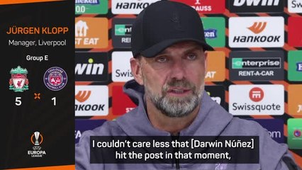 Klopp 'couldn't care less' about Nunez open goal miss