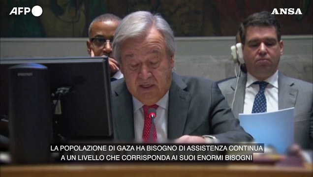 Guterres: Cessate il fuoco umanitario immediato