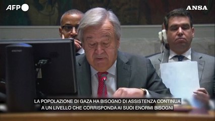 Guterres: "Cessate il fuoco umanitario immediato"