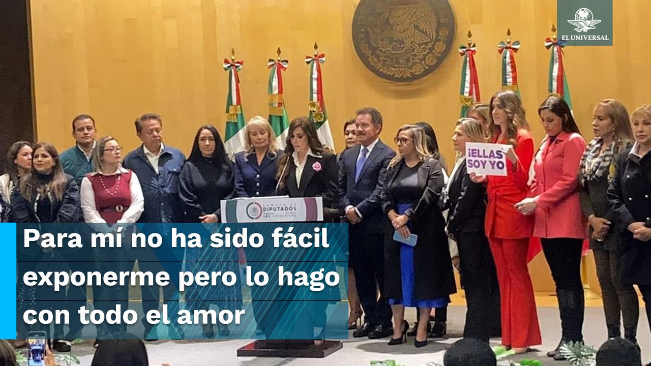 Gloria Trevi celebra aprobación de ley contra trata de personas en Cámara de Diputados