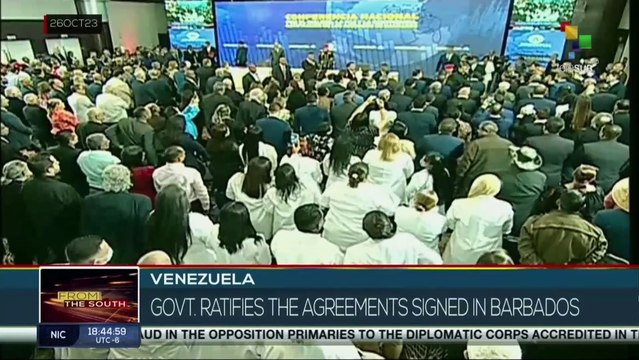 Venezuelan Government ratifies the agreements signed in Barbados