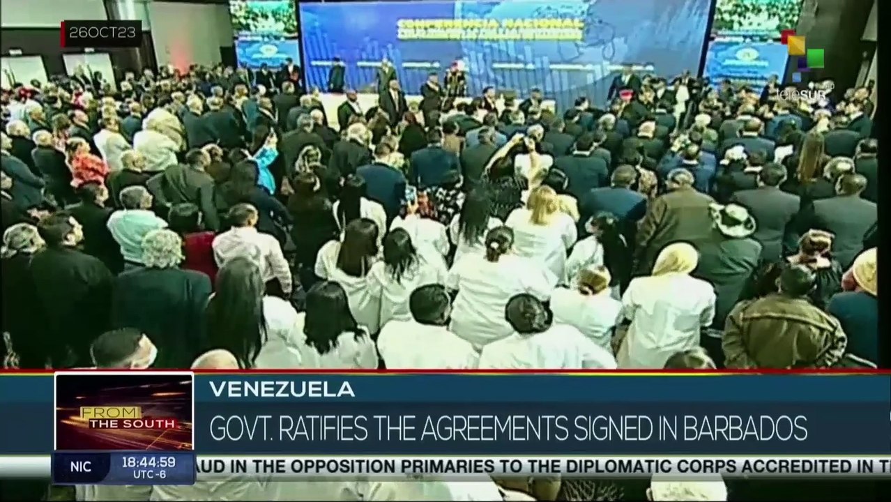 Venezuelan Government ratifies the agreements signed in Barbados