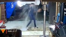 Guy Accidentally Drops Water on Himself | Doorbell Camera Video