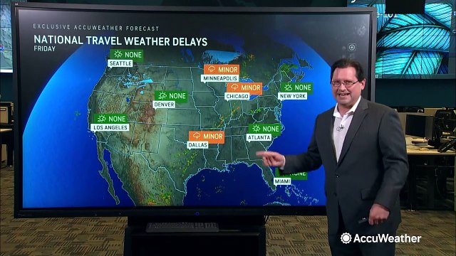 Your Friday travel forecast across the US