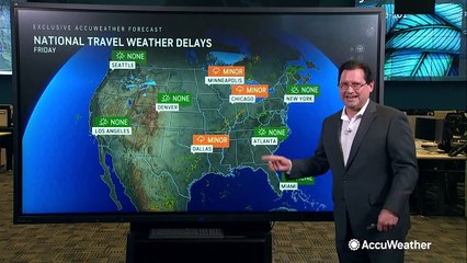 Your Friday travel forecast across the US