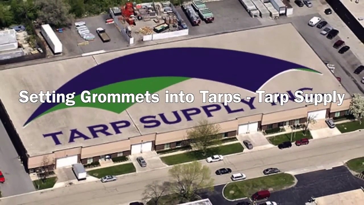 Setting Grommets into Tarps -Tarp Supply Inc.