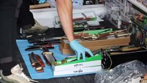 Police find hundreds of illegal weapons in raids on Melbourne collectables stores