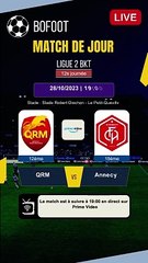 QRM vs Annecy Streaming sur quelle chaine - diffusion 28/10