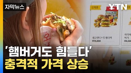 [자막뉴스] 서민 '좌절할 가격'... 8개월 만에 또 값 오른 햄버거 / YTN