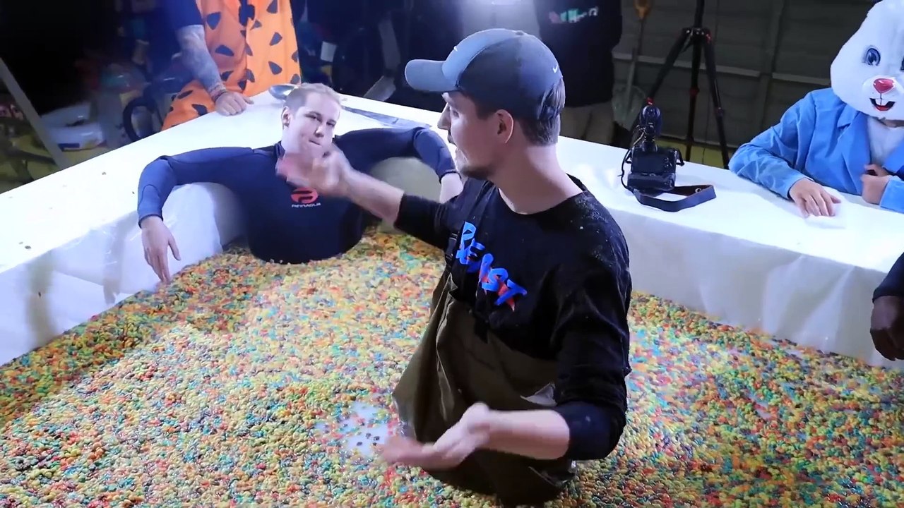 World's Largest Bowl Of Cereal Mr Beast video Dailymotion