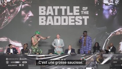 Poids lourds - Le sympatique trashtalk entre Fury et Ngannou : "C'est une grosse saucisse"