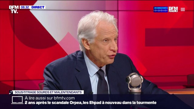 Nous sommes devant un gouffre émotionnel et géopolitique : Dominique de Villepin réagit aux attaques du Hamas en Israël et aux bombardements d'Israël sur Gaza