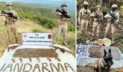 Bitlis kırsalında PKK'ya ait mühimmat ele geçirildi