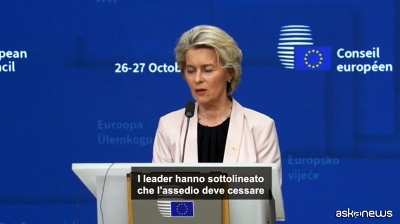 Medio Oriente, Ue: "Corridoi umanitari e pause" per gli aiuti a Gaza