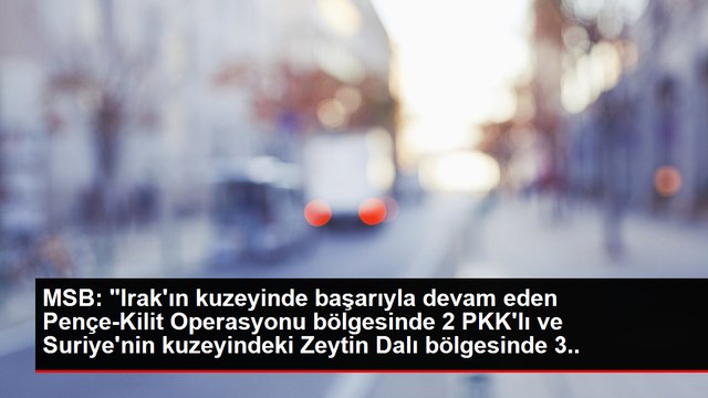MSB: Irak'ın kuzeyinde başarıyla devam eden Pençe-Kilit Operasyonu bölgesinde 2 PKK'lı ve Suriye'nin kuzeyindeki Zeytin Dalı bölgesinde 3 PKK/YPG'li...