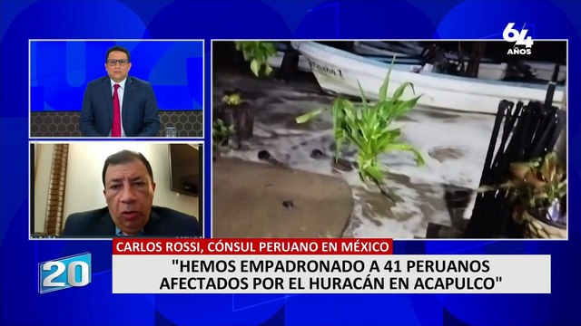 Cónsul de Perú en México: Hemos empadronado a 41 peruanos afectados por el huracán en Acapulco