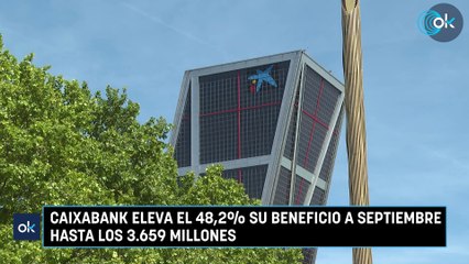 CaixaBank eleva el 48,2% su beneficio a septiembre hasta los 3.659 millones