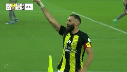 Saudi Pro League - Benzema buteur et passeur face à Al-Hazem