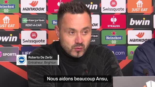 Gr. B - De Zerbi : Nous aidons beaucoup Ansu Fati