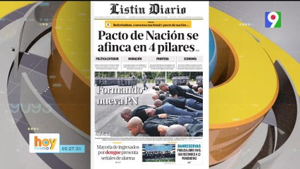 Titulares de prensa dominicana viernes 27 de octubre |Hoy Mismo
