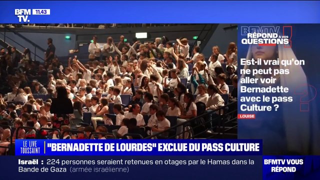 Est-il vrai qu'on ne peut pas aller voir "Bernadette de Lourdes" avec le pass  Culture? BFMTV répond à vos questions - Vidéo Dailymotion