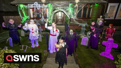 Family attract hundreds to epic Halloween home for 17th year