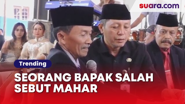 Viral Seorang Bapak di Jawa Tengah Salah Sebut Mahar Seperangkat Alat Sekolah Saat Menikahkan Anaknya