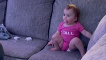 Adorable 10-month-old baby forgets everything but dance when her favorite song comes on