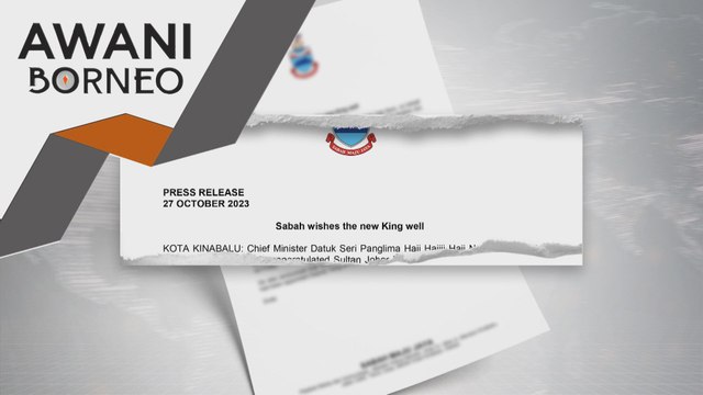 Sabah ucap tahniah atas pemilihan Sultan Ibrahim sebagai Yang di-Pertuan Agong ke-17